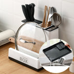 Mixrion Kitchen Tableware & Knife Storage Rack – Plastic Holder