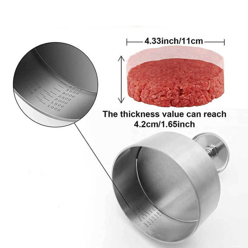 Mixrion Stainless Steel Burger Patty Press – Kitchen Gadget