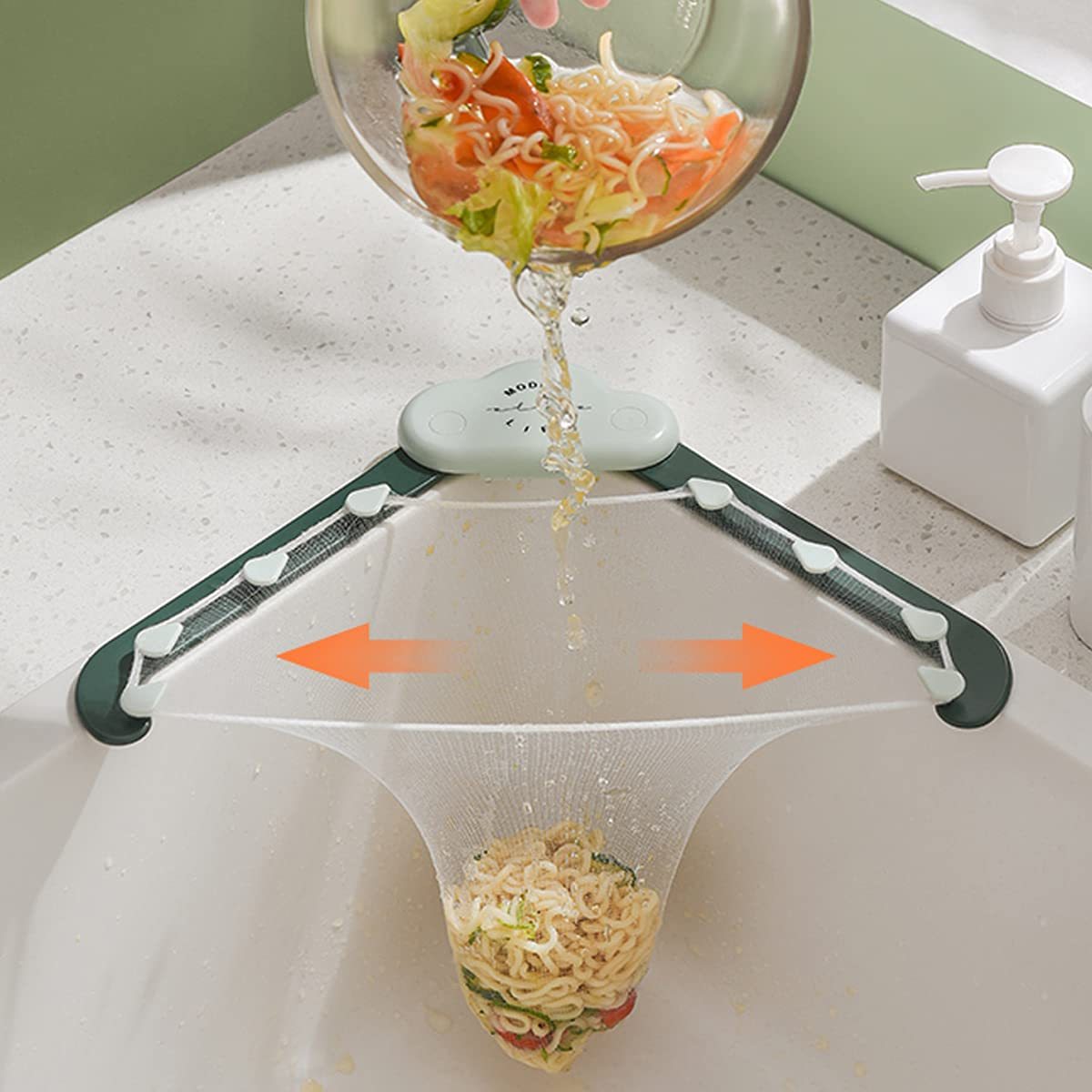 Mixrion Triangular Sink Drain Rack – Kitchen Filter Holder